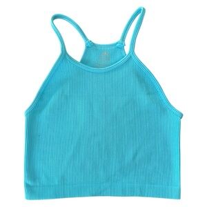 Sunzel Women’s Free To Be Stretchy Ribbed Cropped‎ Tank  Sz M/L